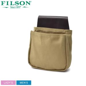 送料無料 フィルソン ボディバッグ メンズ レディース ラギッドツイル ベルトポーチ FILSON 11016031 ブラウン ユニセックス ポーチ 狩猟｜z-craft