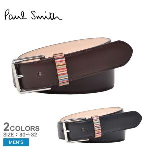 ポール スミス ベルト メンズ TRUE BELT STRP KEEPER PAUL SMITH M1A-4950-BMULKE ブラック 黒 ブラウン 本革 レザー ブランド｜z-craft