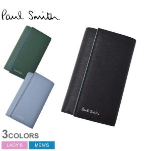 送料無料 ポール スミス キーケース メンズ レディース ウォレット キーケース PAUL SMITH 1981-GSTRGS グリーン ブルー ブラック 黒 本革｜z-craft