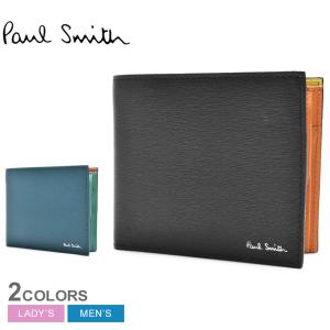 送料無料 ポール スミス 財布 メンズ レディース BILLFOLD AND COIN WALLET PAUL SMITH M1A-4833-KTSTRGS ブラック 黒 ブルー 青 グリーン｜z-craft