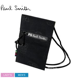 （ゆうパケット可） ポールスミス バッグ メンズ レディース PHONE BAG VARSITY PAUL SMITH M2A-6524-FVARSI ブラック 黒 携帯 鞄 収納 スマホ｜z-craft