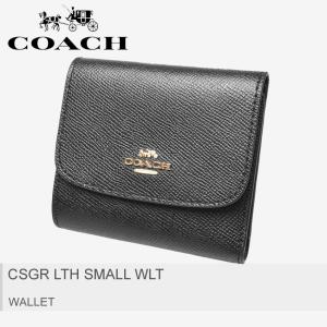 送料無料 （メール便可）COACH コーチ 財布 レディース クロスグレイン レザー スモール ウォレット F87588 コンパクト 2つ折り｜z-craft