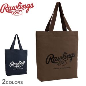 ローリングス トートバッグ メンズ レディース 帆布トートバッグL 27L Rawlings EBP13F08 ネイビー 紺 シルバー ブラウン 黒 男｜z-craft