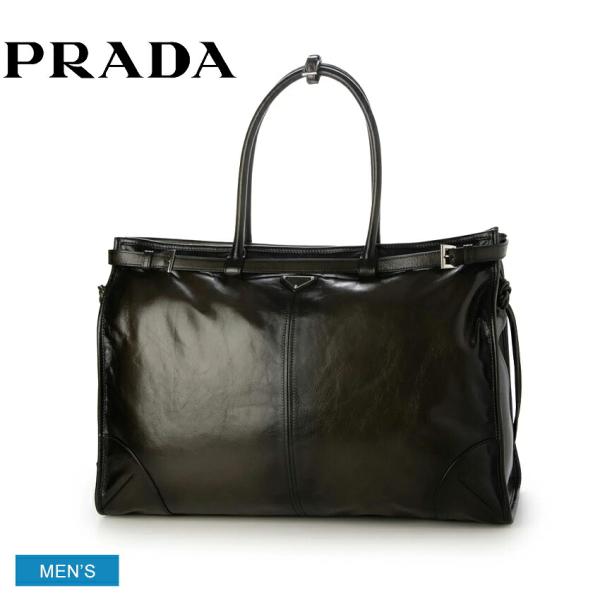 プラダ トートバッグ メンズ アンティークレザー トートバッグ PRADA 2VG1282HKFF0...