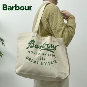 バブアー バッグ メンズ レディース スクリプト トートバッグ BARBOUR BA0752 ホワイト 白 グリーン 緑 キャンバス 爆買