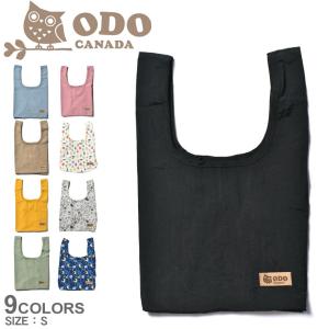 （ネコポス配送） オド カナダ エコバッグ マチ付きエコバッグ S ODO CANADA OD-000 黒 青 ショッピングバッグ 買い物バッグ 弁当 爆買