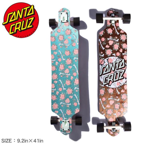 サンタクルーズ スケートボード DROP THRU FLORAL DECAY DOT 9.2×41 ...