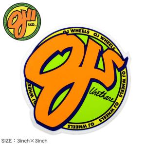 （ネコポス配送） OJ オージェー ステッカー STANDARD CLEAR MYLAR STICKER 3IN×3IN 88281218 爆買