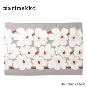 （ゆうパケット可） マリメッコ キッチン用品 キッチンタオル MARIMEKKO 73030 グレー ホワイト 白 タオル キッチン雑貨 雑貨 ウニッコ 花柄 総柄｜z-craft