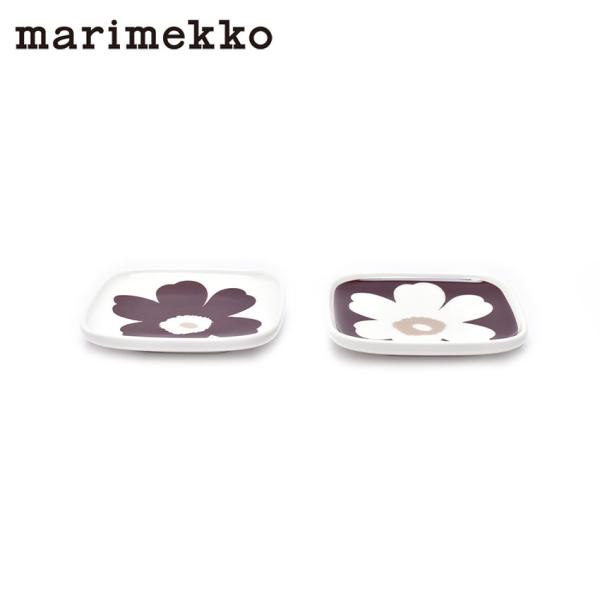 マリメッコ プレート ウニッコ プレートセット MARIMEKKO 72050 ホワイト ダークワイ...