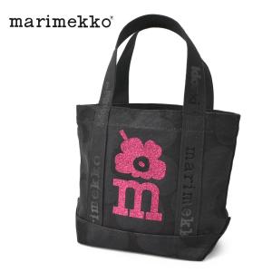 マリメッコ トートバッグ CARRIER MINI UNIKKO トートバッグ MARIMEKKO 92481 ブラック 黒 ピンク 鞄 カバン ランチトート 北欧 爆買
