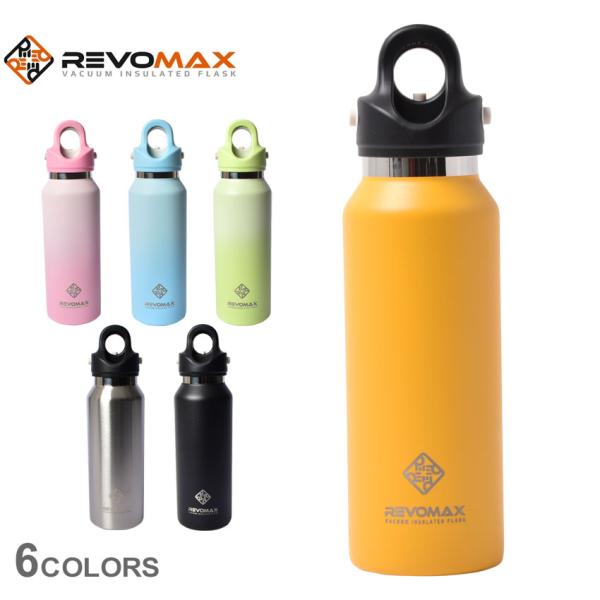 レボマックス 真空断熱ボトル レボマックス 3 スリム 12oz REVOMAX ブラック 黒 シル...