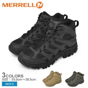 送料無料 メレル トレッキングシューズ メンズ モアブ 3 タクティカル ミッド ウォータープルーフ MERRELL 003911 004111 004113 ブラック｜z-mall