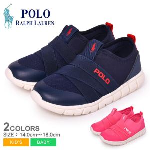 ポロ ラルフローレン スニーカー キッズ ベビー ジュニア 子供 BARNES SLIP ON POLO RALPH LAUREN RF1028 RF1029 ネイビー 靴｜z-mall