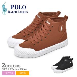 ポロ ラルフローレン スニーカー レディース キッズ ジュニア 子供 KESWICK 2 MID POLO RALPH LAUREN RF103165 RF103166 黒 靴｜z-mall