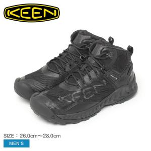 送料無料 キーン ハイキングシューズ メンズ ネクシス エヴォ ミッド ウォータープルーフ KEEN 1027191 ブラック 黒 シューズ 靴 ブランド｜z-mall