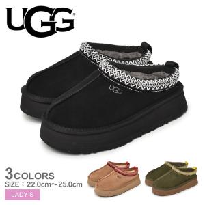 送料無料 アグ サボ レディース タズ UGG 1122553 黒 ブラウン 茶 シューズ スリッポン 厚底 防寒 あったか 保温 黒 室内履き 社内履き ルームシューズ トレンド｜z-mall