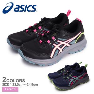 送料無料 アシックス ランニングシューズ レディース トレイルスカウト3 ASICS 1012B516 ブラック 黒 ネイビー 紺 マルチカラー 靴 人気｜z-mall