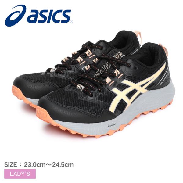 アシックス ランニングシューズ レディース ASICS 1012B413 ブラック 黒 オレンジ 靴...