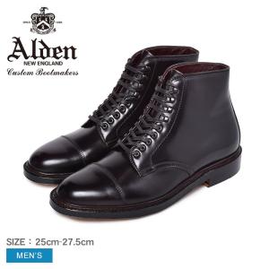 送料無料 ALDEN オールデン ドレスブーツ メンズ 靴 高級靴 革 POLACCO CORDOVAN BOOT 4076H 紳士靴｜z-mall