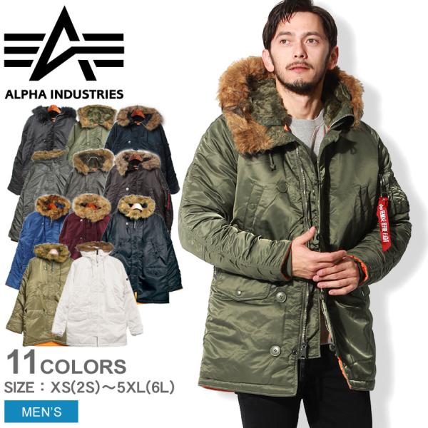 アルファ アウター メンズ N-3B スリムフィット ジャケット ALPHA MJN31210C1 ...