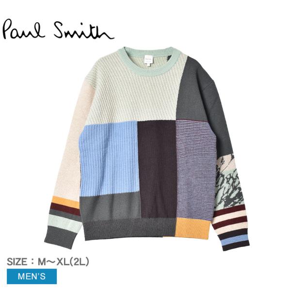 ポール スミス 長袖ニット メンズ PAUL SMITH M1R-273Y-L02085 マルチカラ...