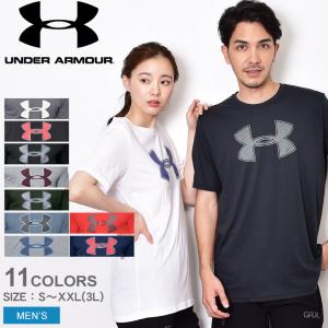 （ゆうパケット送料無料） アンダーアーマー 半袖Tシャツ メンズ ビッグ ロゴ UNDER ARMOUR 1329583 ブラック 黒 ホワイト 白 赤 グレー 半袖 トップス