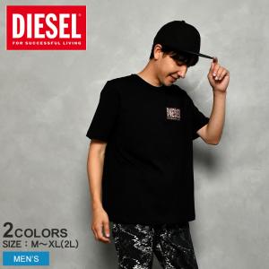 DIESEL ◆ロゴ メッセージ 半袖Tシャツ White Black◆関税送料込 DIESEL 送料無料 ディーゼル 半袖Tシャツ メンズ T-JUST-POCKET
