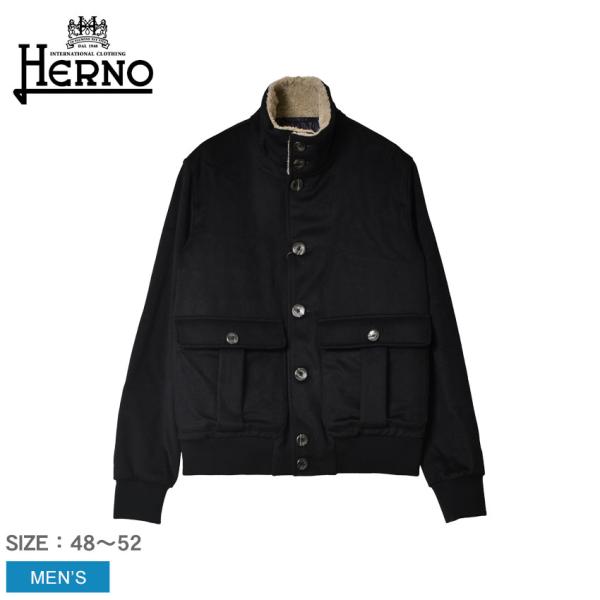 ヘルノ ジュポット ボンバー ジャケット メンズ HERNO GI000302U-33318 ブラッ...