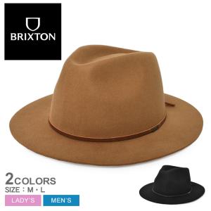 送料無料 ブリクストン 帽子 メンズ レディース WESLEY FEDORA BRIXTON 10761 黒 ブラウン 茶 ユニセックス ハット｜z-mall