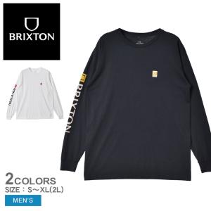 送料無料 ブリクストン 長袖Tシャツ メンズ ロンT BETA II L/S STT BRIXTON 16583 黒 白 長袖 クルーネック｜z-mall