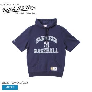 USA限定 ニューヨーク ヤンキース プルオーバー パーカー Mitchell&Ness（ミッチェルアンドネス） プルオーバーパーカー メンズ