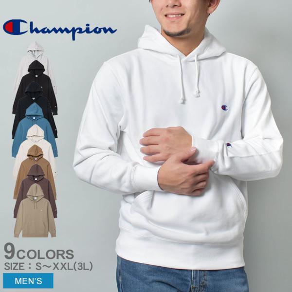 チャンピオン パーカー メンズ CHAMPION C3-Y136 ブラック 黒 ホワイト 白 トップ...