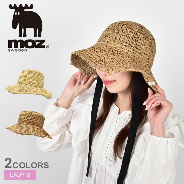 モズ ハット レディース MOZ 266-1013 ベージュ ブラウン 茶 帽子 ウエア ブランド ...