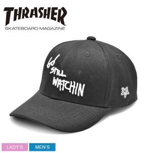 スラッシャー キャップ メンズ レディース STILL WATCHIN THRASHER TTR-C10 ブラック 黒 ホワイト 白 ユニセックス 男女兼用｜z-mall