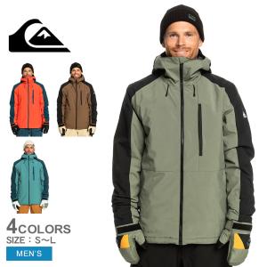 クイックシルバー ジャケット メンズ QUIKSILVER EQYTJ03404 オレンジ ブラウン 茶 ブルー 青 グリーン 緑 アウター 男性用 スノボ スキーウェア