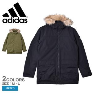 送料無料 アディダス アウター メンズ ユーティリタス フード付き パーカー ADIDAS AV277 黒 カーキ 中綿ジャケット ジャケット｜z-mall