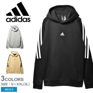 送料無料 アディダス スポーツウェア メンズ フューチャーアイコン スリーストライプスグラフィックパーカー ADIDAS HF567 黒｜z-mall