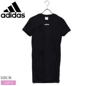 （ゆうパケット送料無料） アディダス Tシャツ ワンピース レディース カルチャードレス ADIDAS FM6171 黒 ブラック 白 ホワイト 半袖 おしゃれ｜z-mall