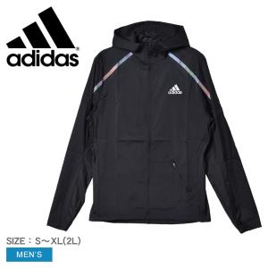 送料無料 アディダス ジャケット メンズ マラソン ジャケット ADIDAS LA984 アウター ライトアウター フード フード付き 防寒｜z-mall