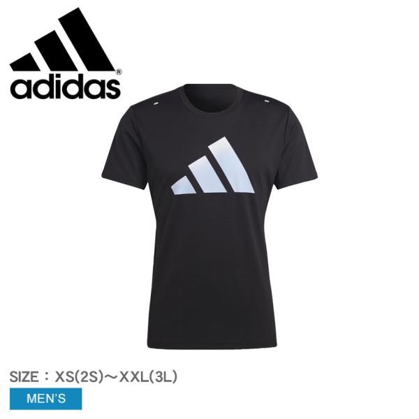 アディダス Tシャツ 半袖 メンズ ラン アイコン 3バーロゴ 半袖Tシャツ ADIDAS TE61...