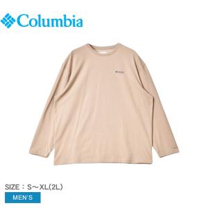 コロンビア Tシャツ 長袖 メンズ CSC アルパインウェイリラックスドロングスリーブT シャツ COLUMBIA AM4578 ベージュ ロンT ロゴ｜z-mall