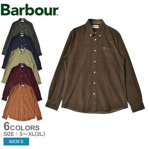 バブアー カジュアルシャツ メンズ BARBOUR MSH5001 ネイビー 紺 カーキ トップス ウエア 長袖シャツ バーブァー 襟付 無地 ブランド ボタンダウンシャツ｜z-mall