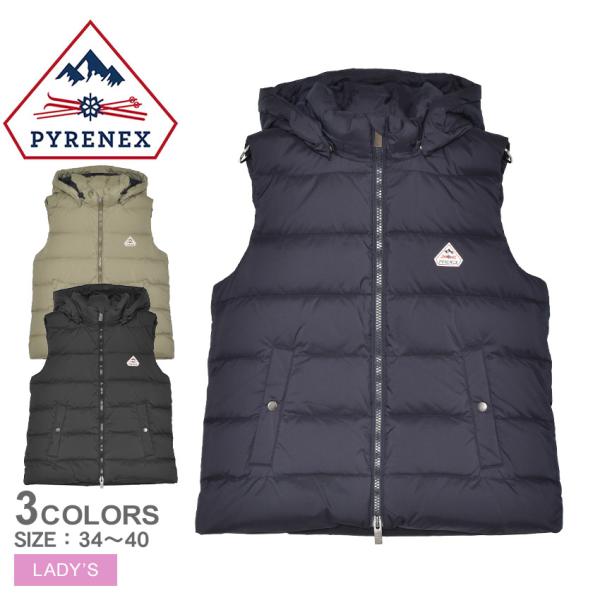 ピレネックス ダウンベスト レディース スプートニックベスト PYRENEX HWY035 ブラック...