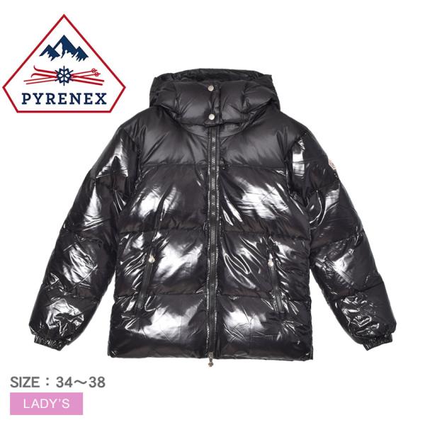 ピレネックス ダウンジャケット レディース ライヴリー PYRENEX HWY037 ブラック 黒 ...