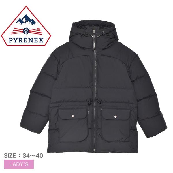 ピレネックス ダウンジャケット レディース PYRENEX HWY017 ブラック 黒 ウェア アウ...