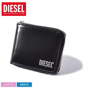 ディーゼル 財布 メンズ レディース HIRESH XS ZIPPI DIESEL X07536 ブラック 黒 本革 レザー PS679 カジュアル シンプル ジップ｜z-mall