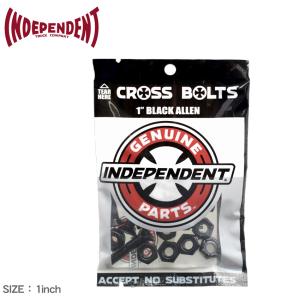 送料無料 （ゆうパケット可） インディペンデント ボルト＆ナット セット CROSS BOLTS 1 BLACK ALLEN INDEPENDENT 33531243  ネジ  8セット 8個 ナット｜z-mall