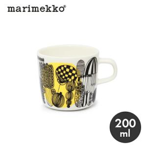 マリメッコ シイルトラプータルハ マグカップ ラテマグ 200ml marimekko コーヒーカップ イラスト 陶磁器 マグカップ 珈琲 ティーカップ 紅茶 皿｜z-mall