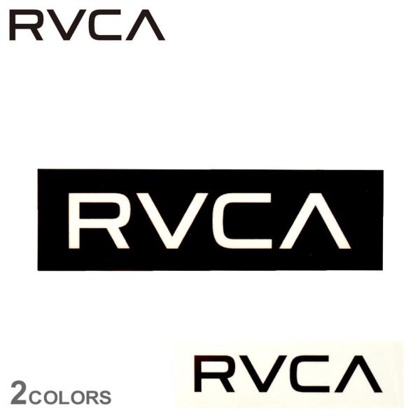 （ネコポス配送） ルーカ プリントステッカー RVCA R24S003 黒 白 シール グラフィック...